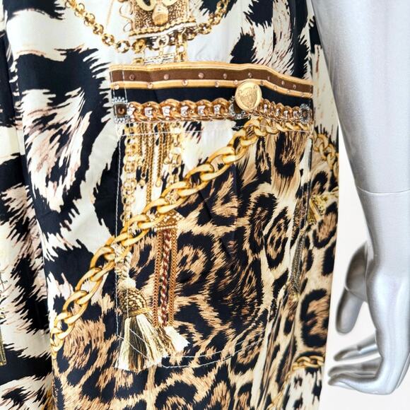 NWT!!! Camilla silk women cheetah print pants size L Retail 690$ - Picture 6 of 12